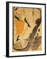 Jane Avril-Henri de Toulouse-Lautrec-Framed Giclee Print