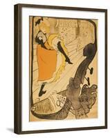 Jane Avril-Henri de Toulouse-Lautrec-Framed Giclee Print