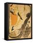 Jane Avril-Henri de Toulouse-Lautrec-Framed Stretched Canvas