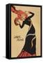 Jane Avril-Henri de Toulouse-Lautrec-Framed Stretched Canvas