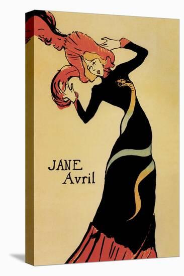 Jane Avril-Henri de Toulouse-Lautrec-Stretched Canvas