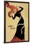 Jane Avril-Henri de Toulouse-Lautrec-Framed Art Print