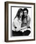 Jane Birkin Actress and Serge Gainsbourg at Home in Their Chelsea Flat-null-Framed Photographic Print