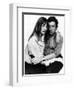 Jane Birkin Actress and Serge Gainsbourg at Home in Their Chelsea Flat-null-Framed Photographic Print