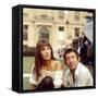 Jane Birkin and Serge Gainsbourg-null-Framed Stretched Canvas