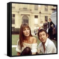 Jane Birkin and Serge Gainsbourg-null-Framed Stretched Canvas