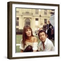 Jane Birkin and Serge Gainsbourg-null-Framed Photo