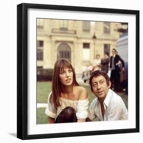 Jane Birkin and Serge Gainsbourg-null-Framed Photo