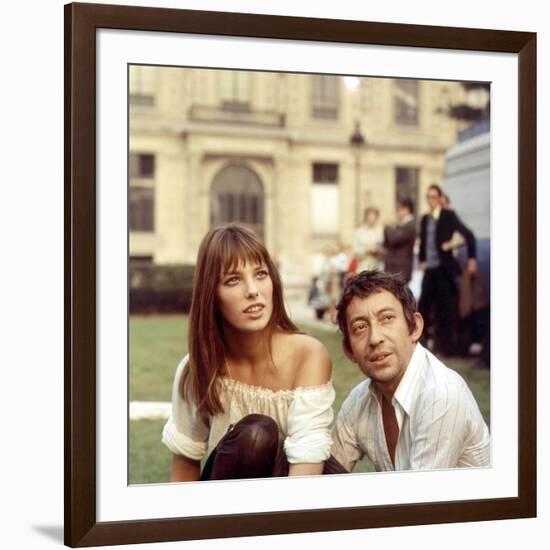 Jane Birkin and Serge Gainsbourg-null-Framed Photo