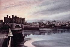 Evening, Caernarfon-Jane Carpanini-Framed Giclee Print