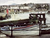 Conwy Bridge-Jane Carpanini-Framed Stretched Canvas