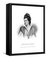 Jane Duchess of Gordon 2-W Read-Framed Stretched Canvas