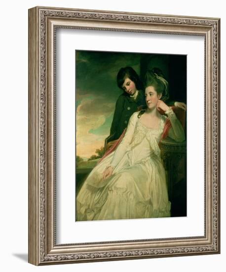 Jane, Duchess of Gordon and Her Son George, Marquess of Huntly, 1778-George Romney-Framed Giclee Print