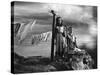 JANE EYRE, 1944 directed by ROBERT STEVENSON Elizabeth Taylor / Peggy Ann Garner (b/w photo)-null-Stretched Canvas