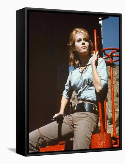 Jane Fonda CAT BALLOU, 1965 directed by ELLIOT SILVERSTEIN (photo)-null-Framed Stretched Canvas