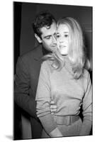 Jane Fonda Et Roger Vadim During the Shooting of the Movie "La Curée"-Richard Bouchara-Mounted Premium Photographic Print