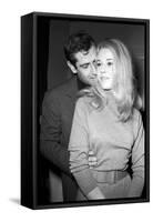 Jane Fonda Et Roger Vadim During the Shooting of the Movie "La Curée"-Richard Bouchara-Framed Stretched Canvas