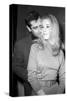 Jane Fonda Et Roger Vadim During the Shooting of the Movie "La Curée"-Richard Bouchara-Stretched Canvas