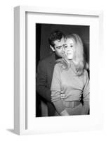 Jane Fonda Et Roger Vadim During the Shooting of the Movie "La Curée"-Richard Bouchara-Framed Photographic Print