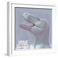 Jane Is a Fossil Specimen of Small Tyrannosaurid Dinosaur-Stocktrek Images-Framed Art Print