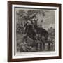 Jane Lane Assisting Charles II to Escape after the Battle of Worcester-Edgar Melville Ward-Framed Giclee Print