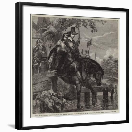 Jane Lane Assisting Charles II to Escape after the Battle of Worcester-Edgar Melville Ward-Framed Giclee Print