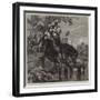 Jane Lane Assisting Charles II to Escape after the Battle of Worcester-Edgar Melville Ward-Framed Giclee Print