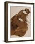 Jane Morris (1839-1914) (Pen, Ink & Wash on Paper)-Dante Gabriel Charles Rossetti-Framed Giclee Print