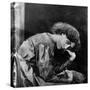 Jane Morris, Posed by Dante Gabriel Rossetti, 1865 (Albumen Print)-John R. Parsons-Stretched Canvas