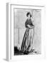 Jane Morris, Posed by Dante Gabriel Rossetti, 1865 (Albumen Print)-John R. Parsons-Framed Giclee Print