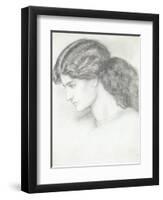 Jane Morris, the Wife of William Morris-Dante Gabriel Rossetti-Framed Giclee Print