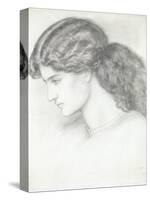 Jane Morris, the Wife of William Morris-Dante Gabriel Rossetti-Stretched Canvas