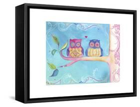 Jane Owl Pair-null-Framed Stretched Canvas