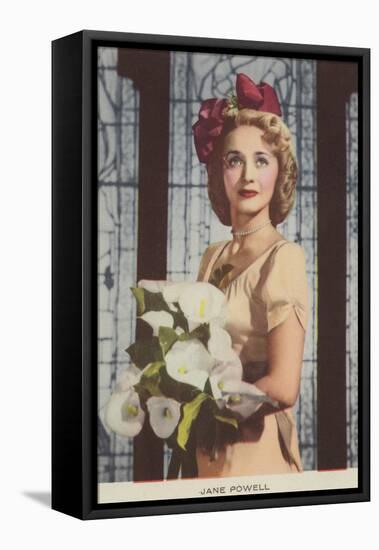 Jane Powell, American Actress and Film Star-null-Framed Stretched Canvas