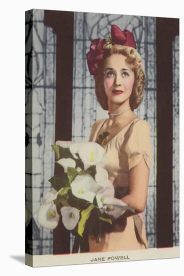 Jane Powell, American Actress and Film Star-null-Stretched Canvas