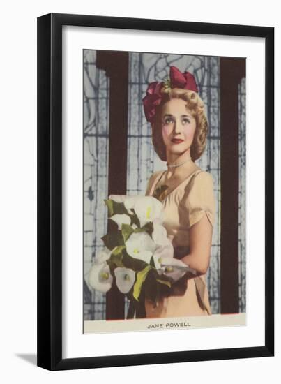 Jane Powell, American Actress and Film Star-null-Framed Photographic Print