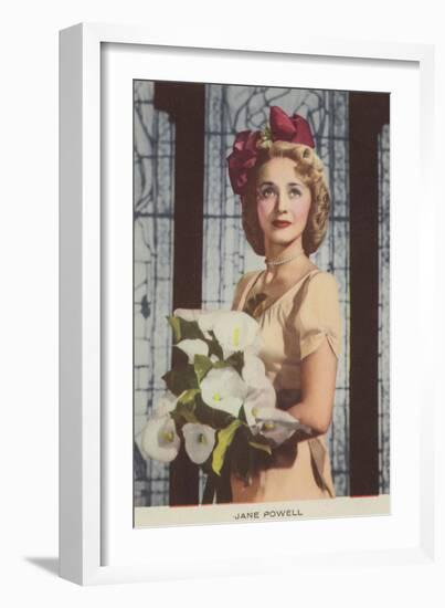 Jane Powell, American Actress and Film Star-null-Framed Photographic Print