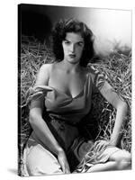 Jane Russell. "The Outlaw" 1943, Directed by Howard Hughes-null-Stretched Canvas