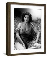 Jane Russell. "The Outlaw" 1943, Directed by Howard Hughes-null-Framed Photographic Print