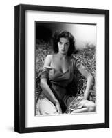 Jane Russell. "The Outlaw" 1943, Directed by Howard Hughes-null-Framed Photographic Print