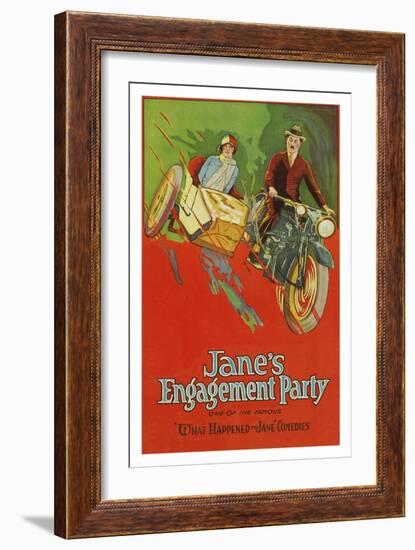 Jane's Engagement Party-null-Framed Art Print