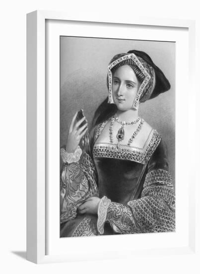 Jane Seymour (1509-153), the Third Wife of King Henry VIII, 1851-B Eyles-Framed Giclee Print