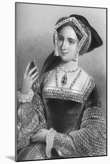 Jane Seymour (1509-153), the Third Wife of King Henry VIII, 1851-B Eyles-Mounted Giclee Print