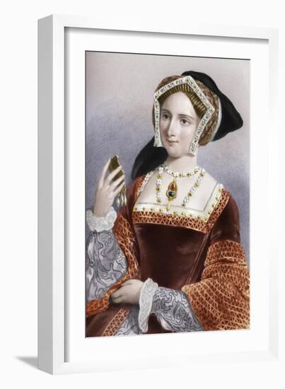 Jane Seymour (1509-1537), the third wife of King Henry VIII, 1851-B Eyles-Framed Giclee Print