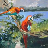 Parrots at Bay II-Jane Slivka-Art Print