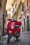 Italy, Lazio, Rome, Trastevere, Red Vespa-Jane Sweeney-Photographic Print