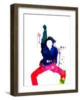 Janet Jackson Watercolor-Lana Feldman-Framed Art Print