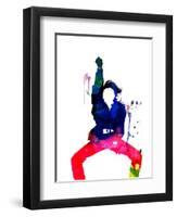 Janet Jackson Watercolor-Lana Feldman-Framed Art Print