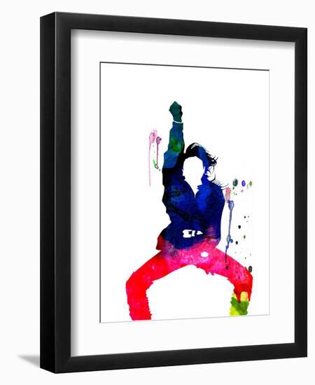 Janet Jackson Watercolor-Lana Feldman-Framed Art Print