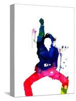 Janet Jackson Watercolor-Lana Feldman-Stretched Canvas